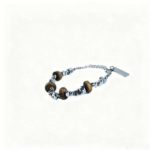 Agarwood Bracelet with Titanium Steel