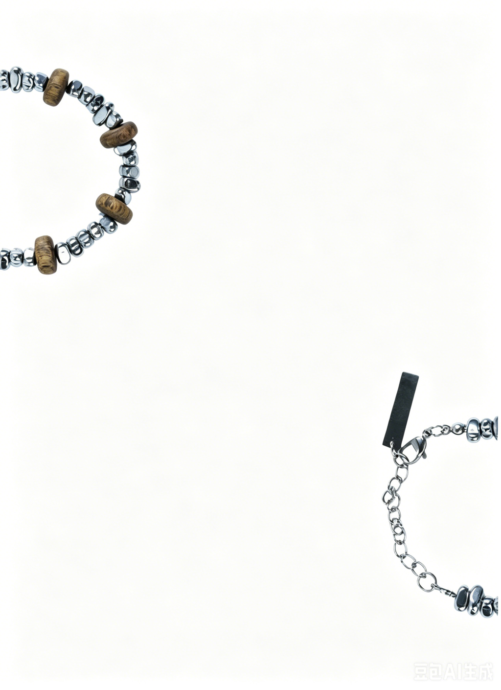 Agarwood Bracelet with Titanium Steel