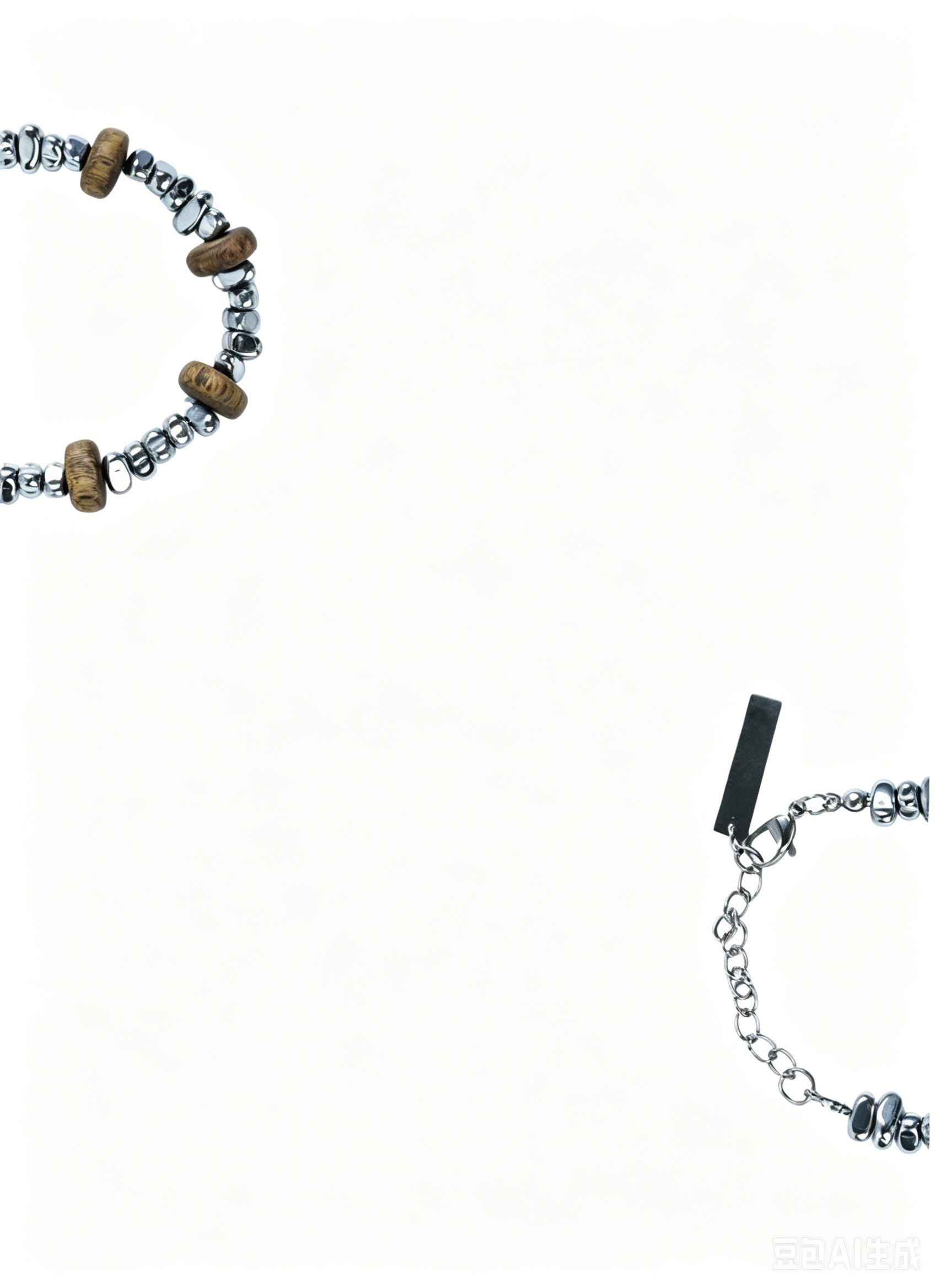 Agarwood Bracelet with Titanium Steel